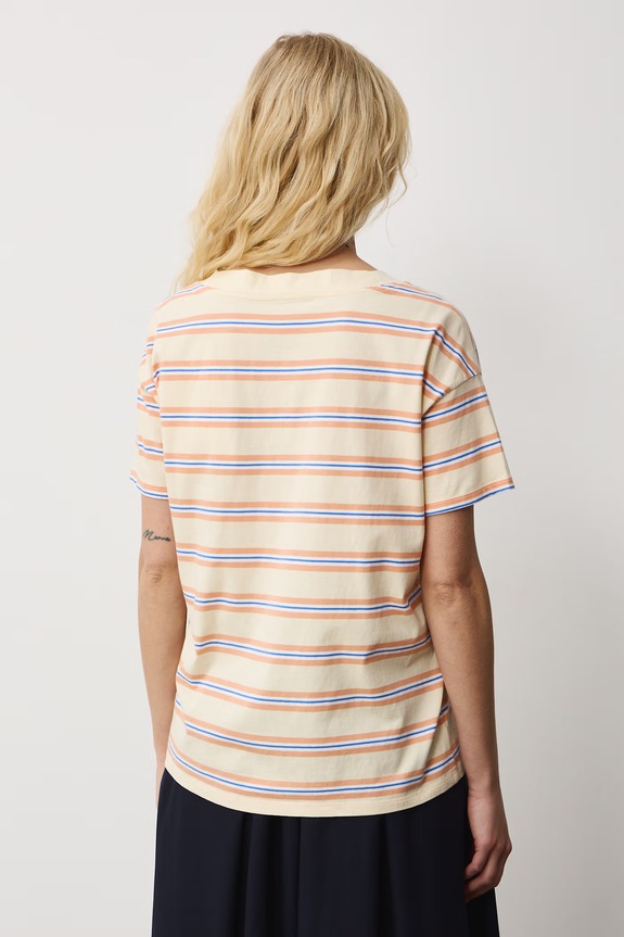 T-shirt damski bawełniany żółty RS24-TSD074