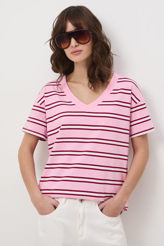 Medicine T-shirt damski bawełniany RS24-TSD074 różowy RS24