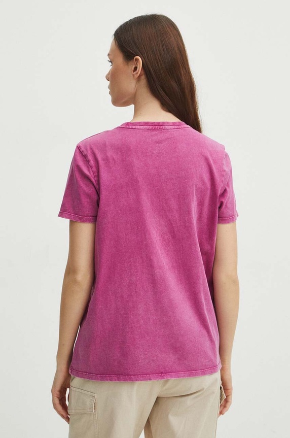 Odzież Medicine t-shirt bawełniany RS24.TSD350 różowy