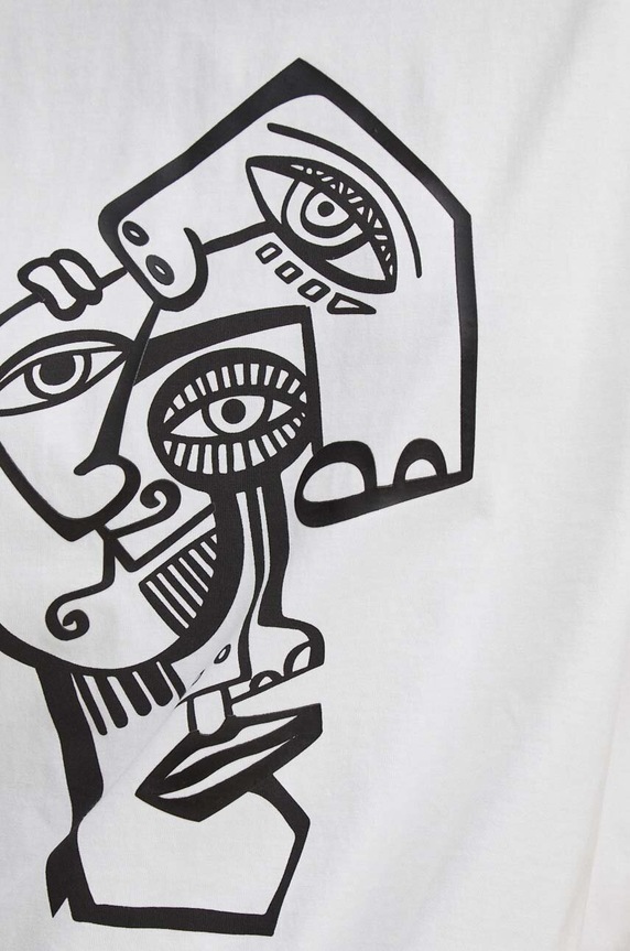 T-shirt bawełniany damski by Kasia Wysocka – TerraKata, Grafika Polska kolor biały RS24-TSD457