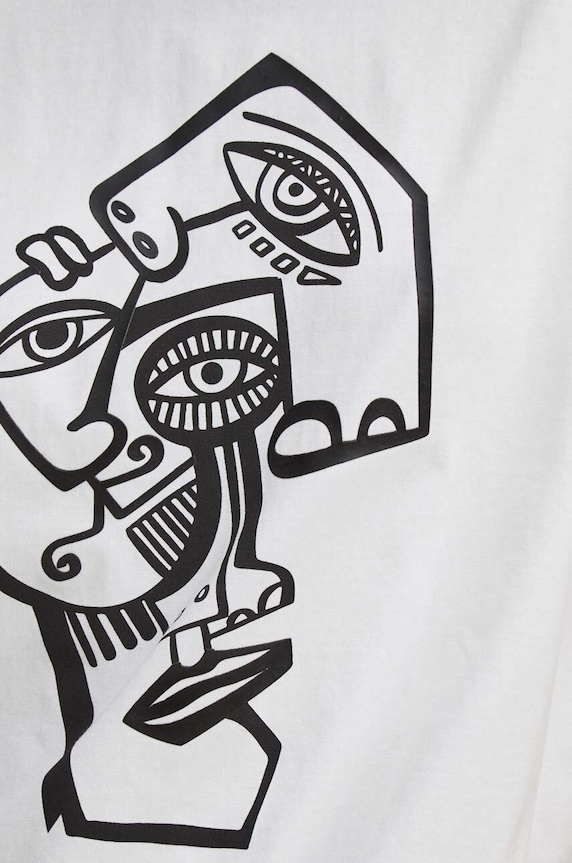 T-shirt bawełniany damski by Kasia Wysocka – TerraKata, Grafika Polska kolor biały RS24-TSD457