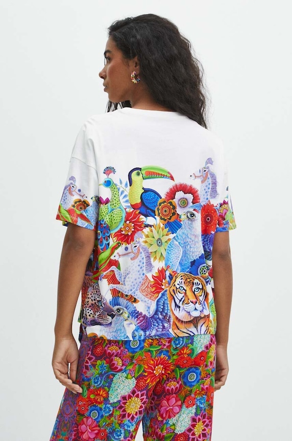 Medicine tricou din bumbac RS24.TSD853 alb