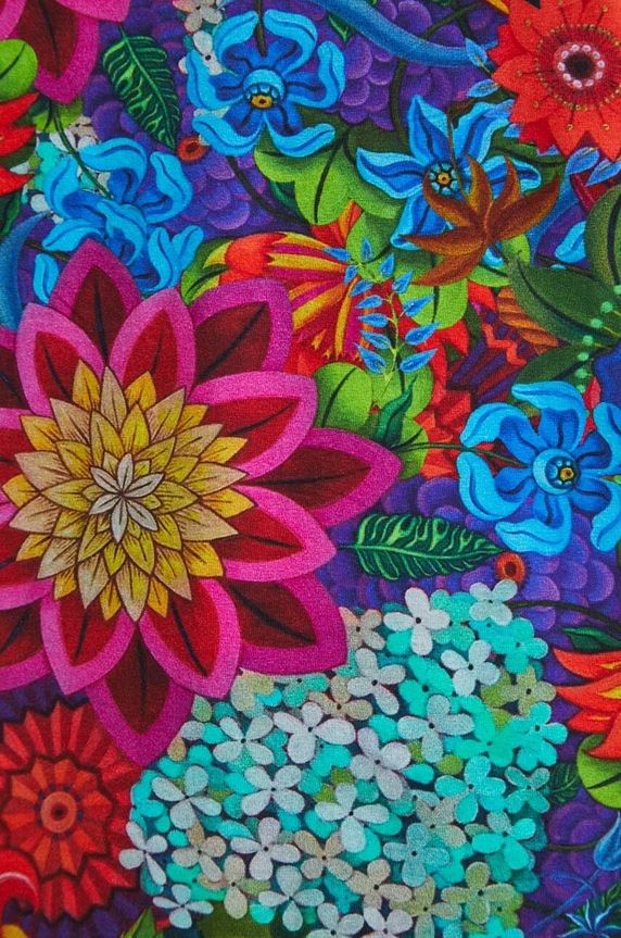 T-shirt bawełniany damski z domieszką elastanu z kolekcji Jane Tattersfield x Medicine kolor multicolor RS24-TSD855