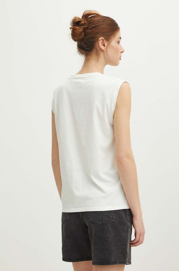 T-shirt bawełniany damski z kolekcji Tatrzański Park Narodowy x Medicine kolor beżowy beżowy RS24-TSDA54