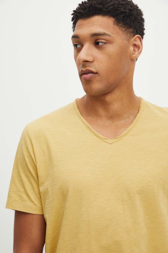 Medicine t-shirt bawełniany żółty RS24-TSM094
