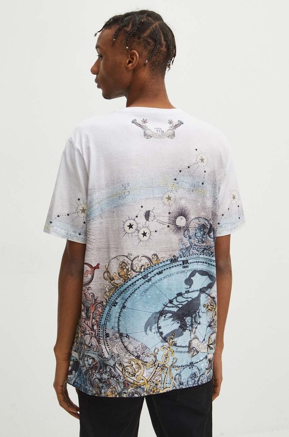 T-shirt bawełniany męski z kolekcji Zodiak - Skorpion kolor multicolor multicolor RS24.TSM150