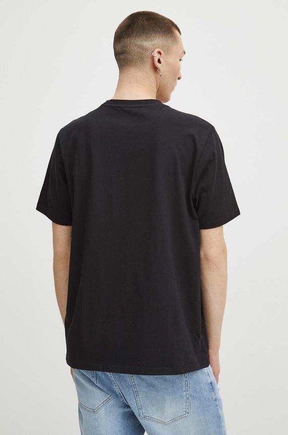 T-shirt bawełniany męski z kolekcji Eviva L'arte kolor czarny czarny RS24.TSM263