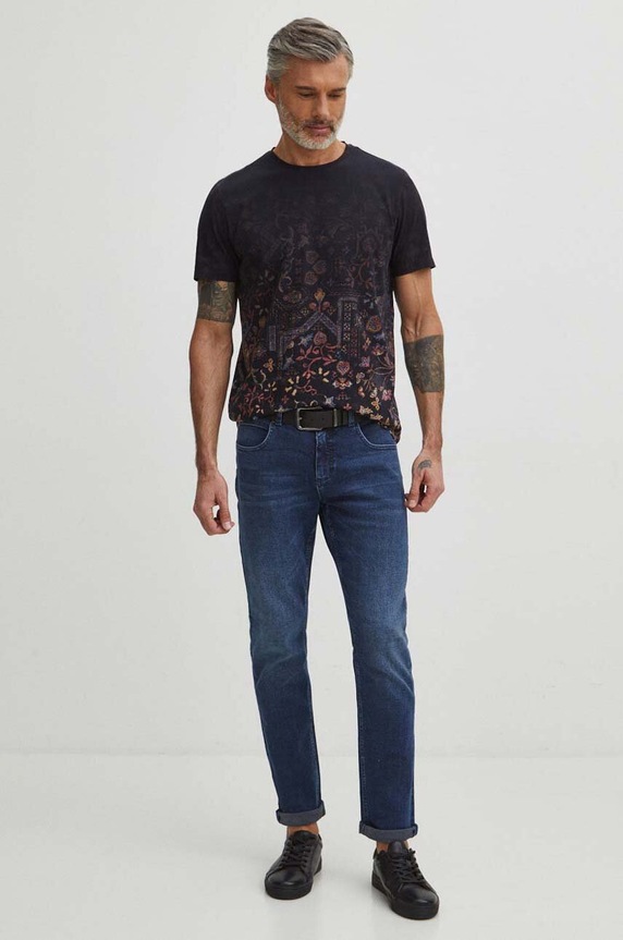 T-shirt bawełniany męski RS24-TSM501 multicolor RS24