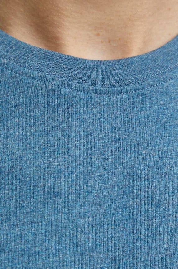 T-shirt męski melanżowy kolor turkusowy RS24-TSMA02 turkusowy