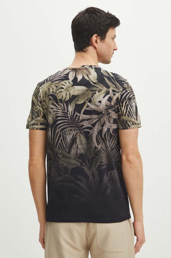 Odzież T-shirt bawełniany męski kolor czarny RS24.TSMA24 czarny