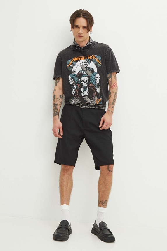 Odzież Medicine t-shirt bawełniany RS24.TSMB55 czarny