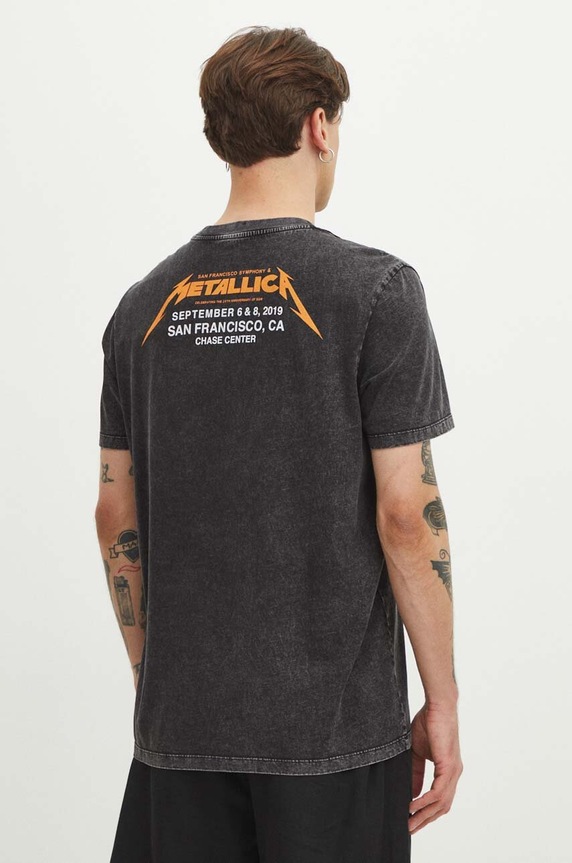 Medicine t-shirt bawełniany czarny RS24.TSMB55