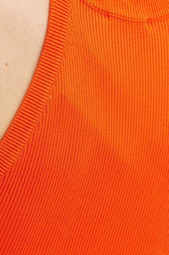 Dámský top, oranžová barva RS24-TTD900 oranžová