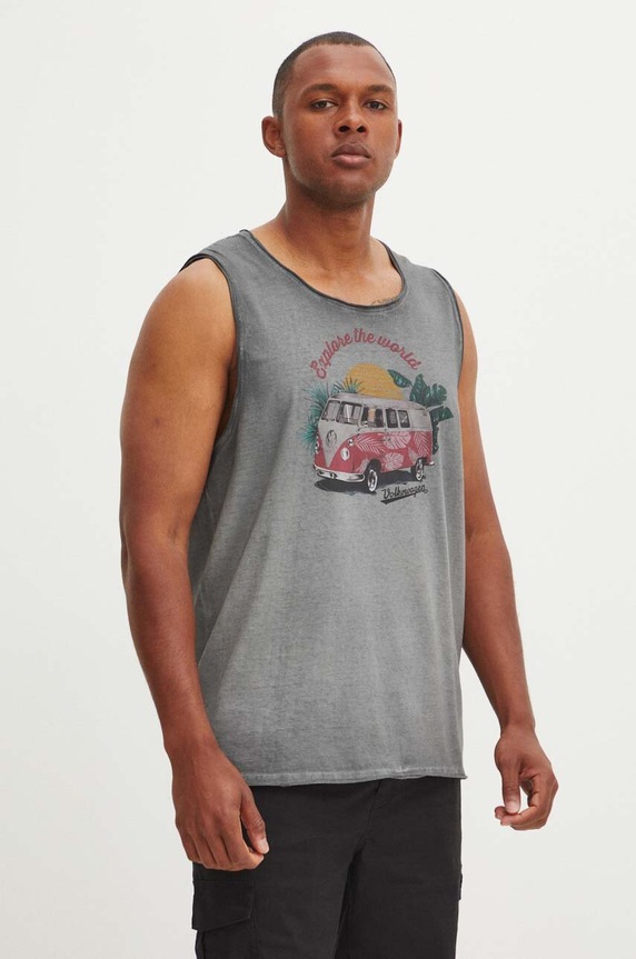 Medicine pamut póló pamut szürke RS24-TTMC20