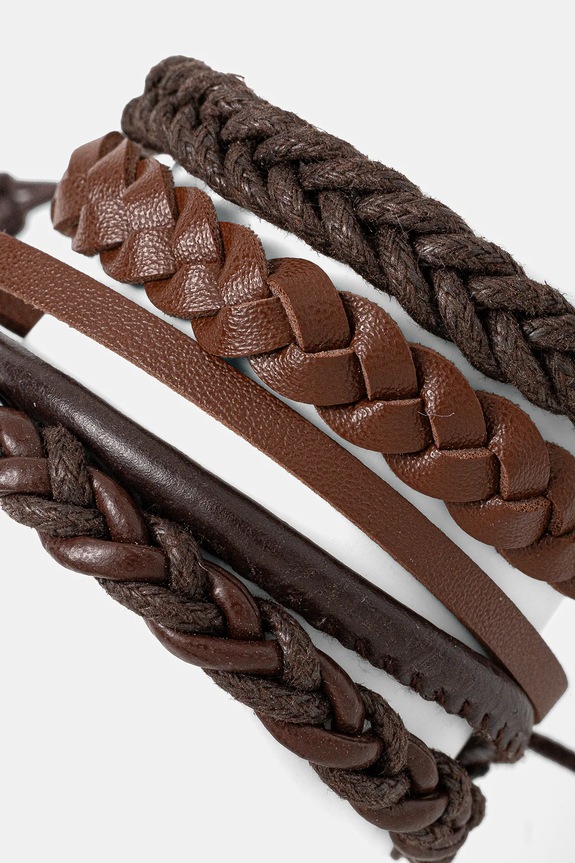 Náramky pánské z pleteniny (5-pack) více barev RS25-ABM501 vícebarevná RS25