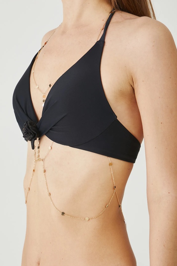 Akcesoria Łańcuszek body chain damski RS25.AKDB03 złoty