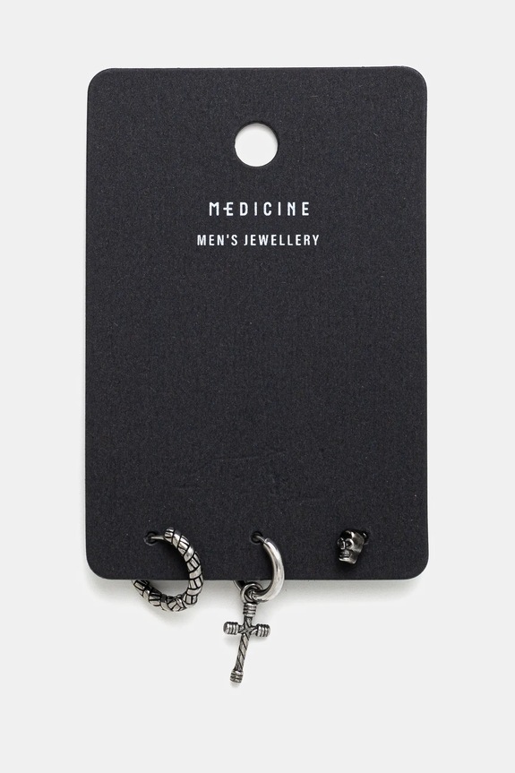 Dodaci Naušnice Medicine 3-pack RS25-AUM501 srebrna