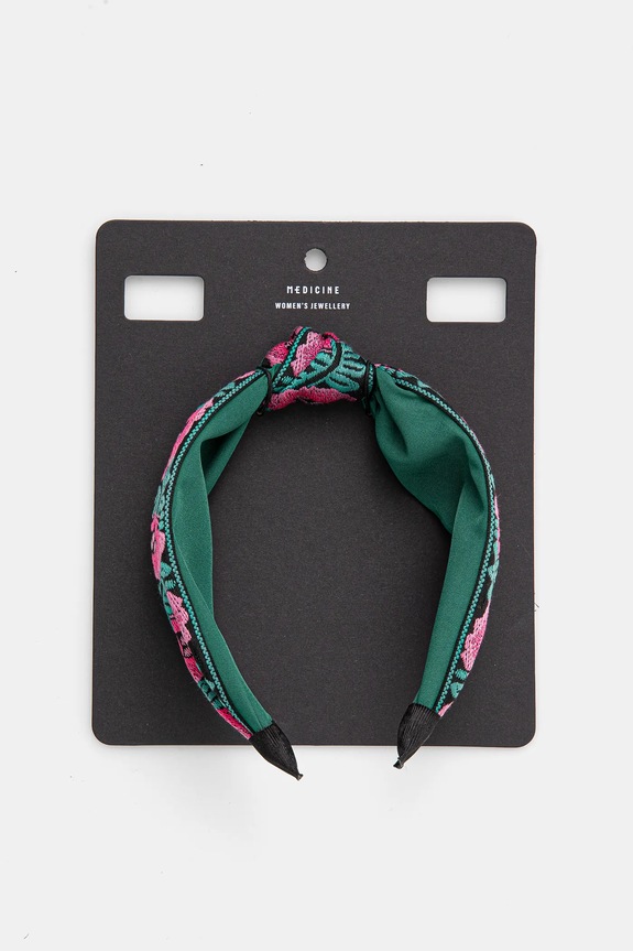 Akcesoria Opaska do włosów damska wzorzysta kolor multicolor RS25-AWD804 multicolor