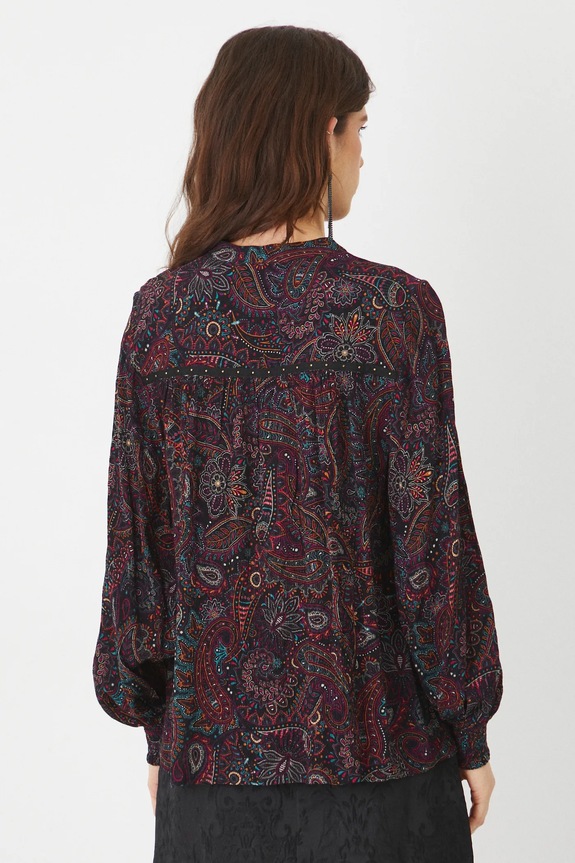Odzież Bluzka damska oversize wzorzysta kolor multicolor RS25-BDD101 multicolor