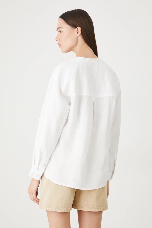 Odjeća Lanena bluza Medicine RS25-BDD706 bijela