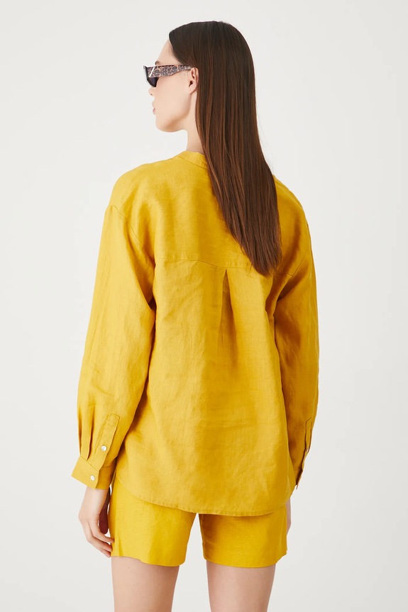 Odjeća Lanena bluza Medicine RS25-BDD706 zlatna