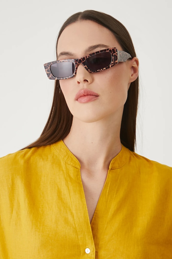 Lanena bluza Medicine zlatna RS25-BDD706