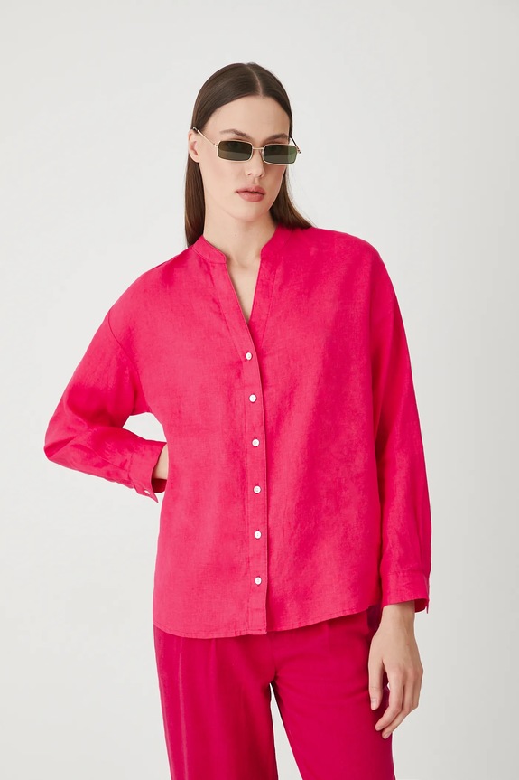 Λευκή μπλούζα Medicine μακρύ πορτοκαλί RS25-BDD706