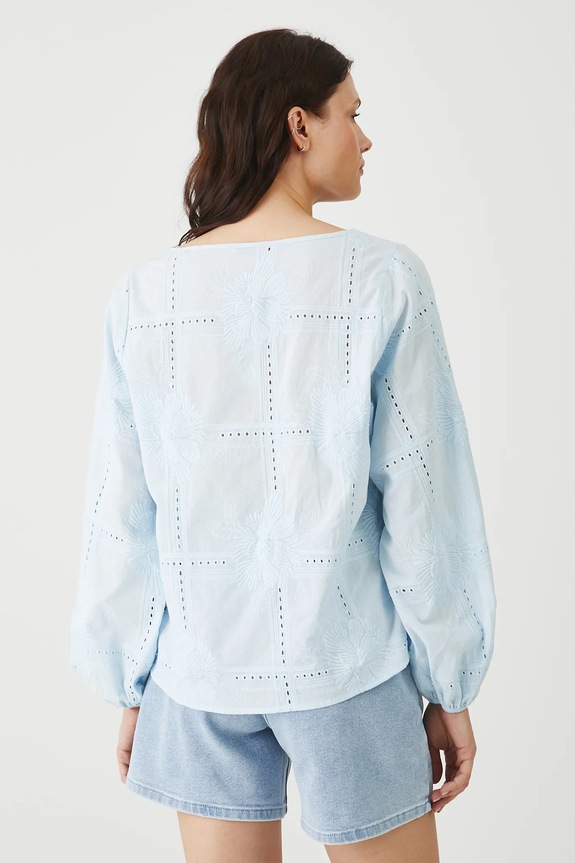 Ruházat Medicine blúz pamutból RS25-BDDB00 kék