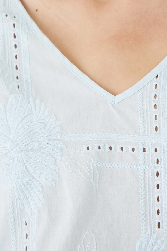 Medicine blúz pamutból RS25-BDDB00 kék