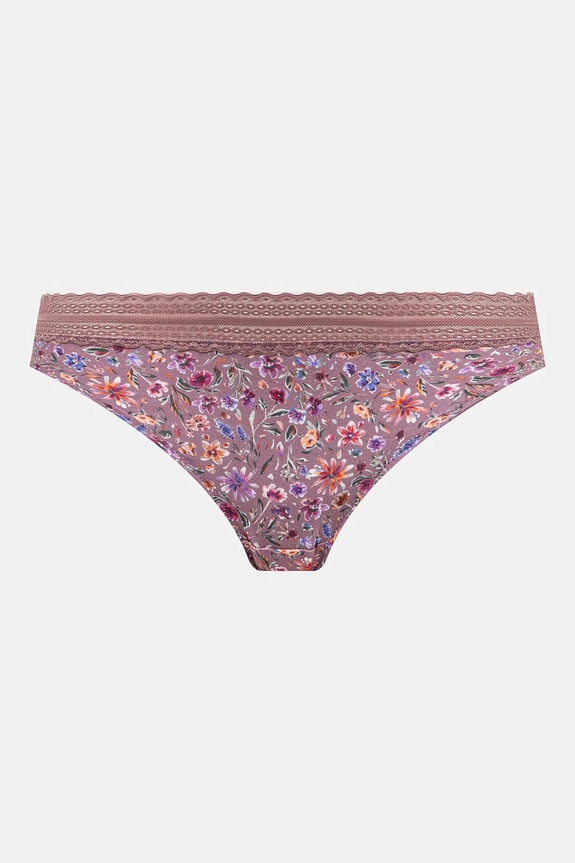 Figi bawełniane damskie briefs z elastanem w kwiaty (3-pack) kolor multicolor RS25.BID303 multicolor RS25