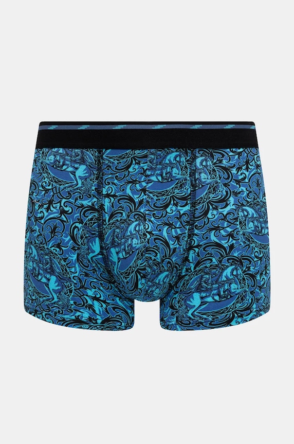 Bavlněné boxerky pánské s elastanem a vzorem (2-pack) více barev RS25-BIM505 vícebarevná RS25