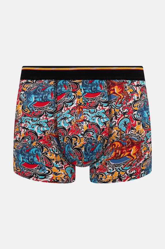 Oblečení Bavlněné boxerky pánské s elastanem a vzorem (2-pack) více barev RS25-BIM505 vícebarevná