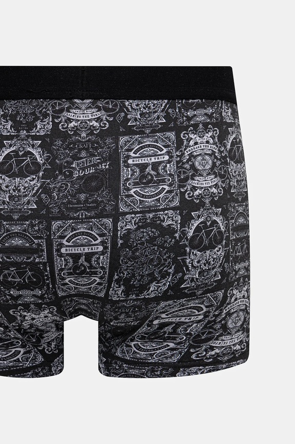 Bavlnené boxerky pánske vzorované s elastanom (2-pack) viac farieb viacfarebná RS25-BIM507