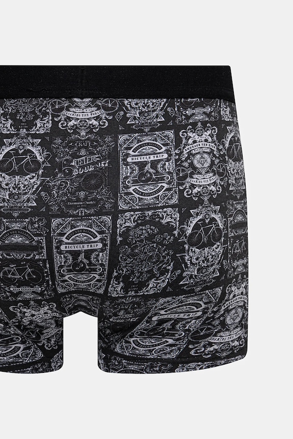 Bavlnené boxerky pánske vzorované s elastanom (2-pack) viac farieb viacfarebná RS25-BIM507