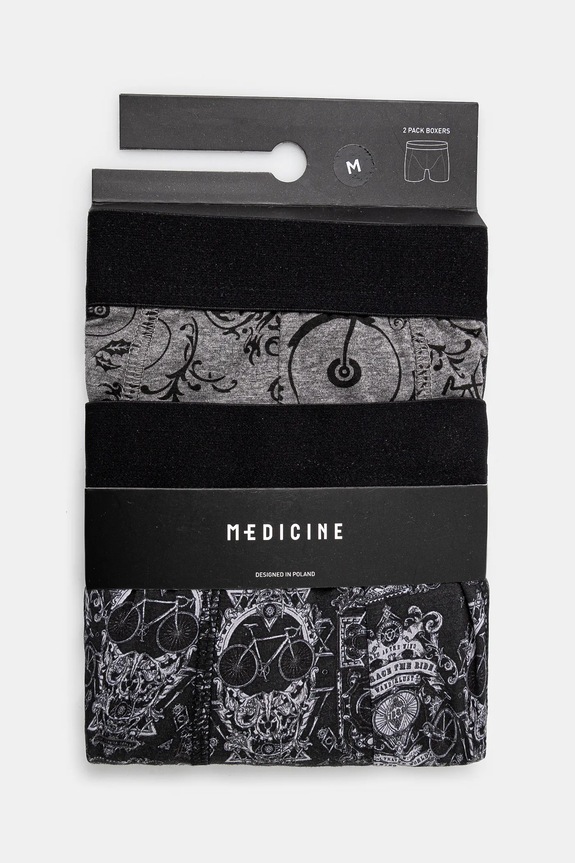 Bavlnené boxerky pánske vzorované s elastanom (2-pack) viac farieb RS25-BIM507