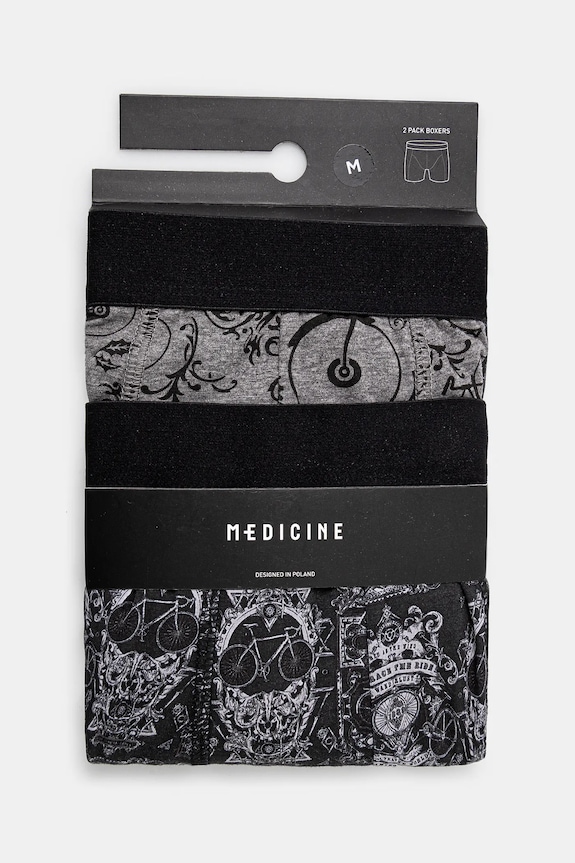 Bavlnené boxerky pánske vzorované s elastanom (2-pack) viac farieb RS25-BIM507