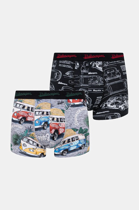 Męskie z elastanem Volkswagen (2-pack) kolor multicolor dzianina multicolor RS25-BIM951