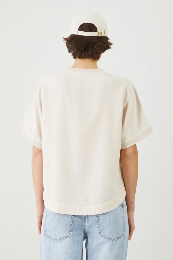 Odzież Bluzka damska z lyocellu kolor beżowy RS25-BKD070 beżowy