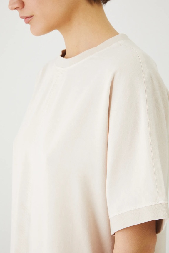 Bluzka damska z lyocellu kolor beżowy RS25-BKD070 beżowy