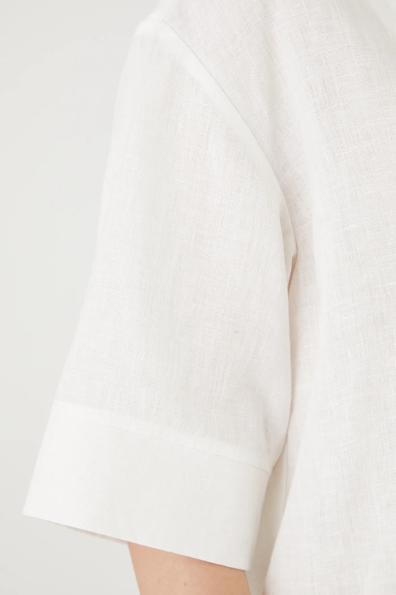 Medicine maglietta di lino RS25-BKD901 bianco