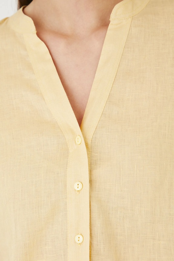 Medicine bluzka lniana RS25-BKD904 żółty
