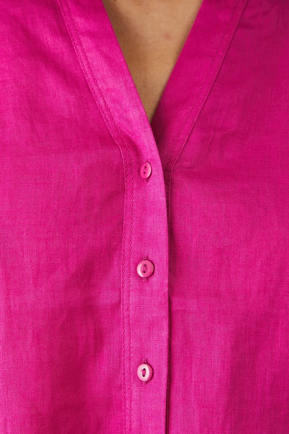 Lanena bluza Medicine RS25-BKD904 ljubičasta