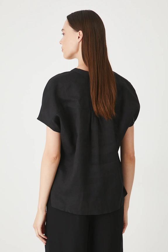 Odzież Medicine bluzka lniana RS25-BKD904 czarny