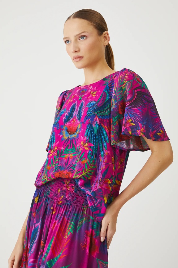 Medicine bluza flori roz RS25-BKDA01