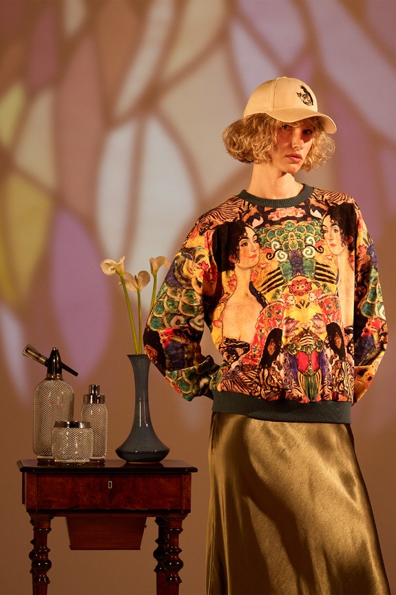Odzież Bluza bawełniana damska z kolekcji Eviva L'arte kolor multicolor RS25.BLD255 multicolor