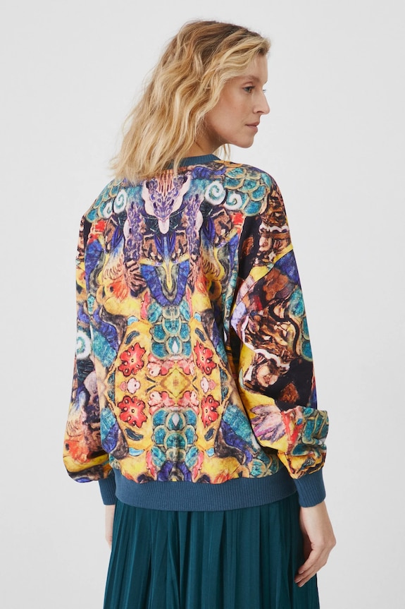 Bluza bawełniana damska z kolekcji Eviva L'arte kolor multicolor RS25.BLD255 multicolor RS25