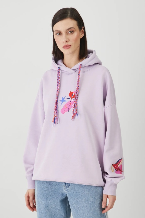 Bluza damska by Patrycja Niewiadomska, Sense of Values kolor fioletowy RS25.BLD650 fioletowy