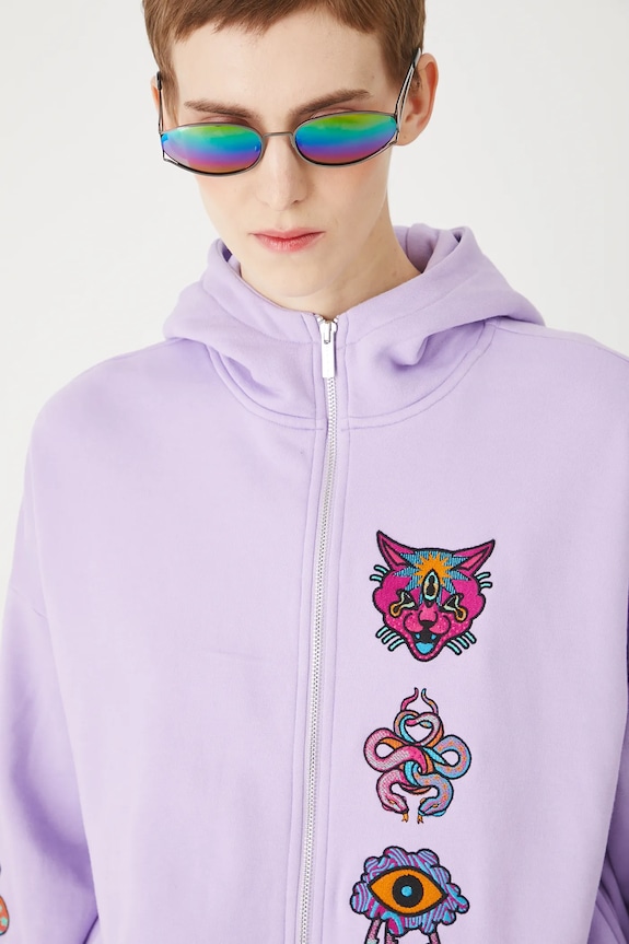 Medicine hanorac din bumbac violet RS25-BLDC00
