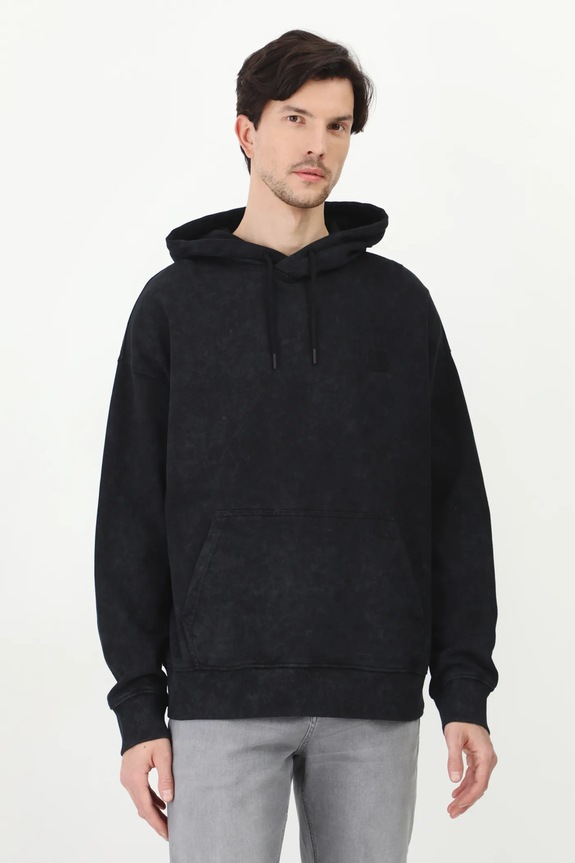 Odzież Bluza bawełniana męska z nadrukiem i aplikacją kolor czarny RS25.BLM401 czarny