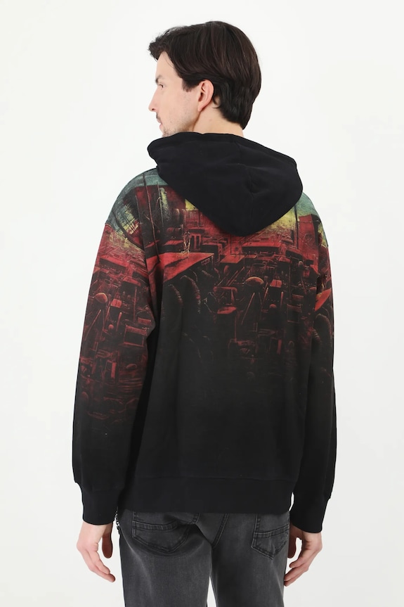 Bluza męska by Sebastian Moń, Grafika Polska kolor czarny czarny RS25-BLM450